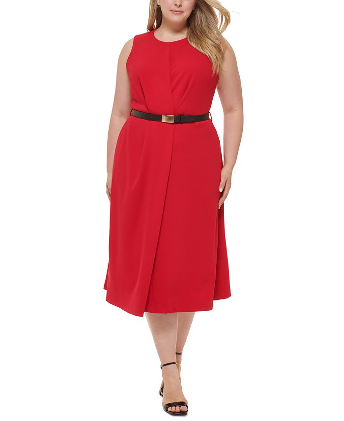 Vestido sin mangas evasé