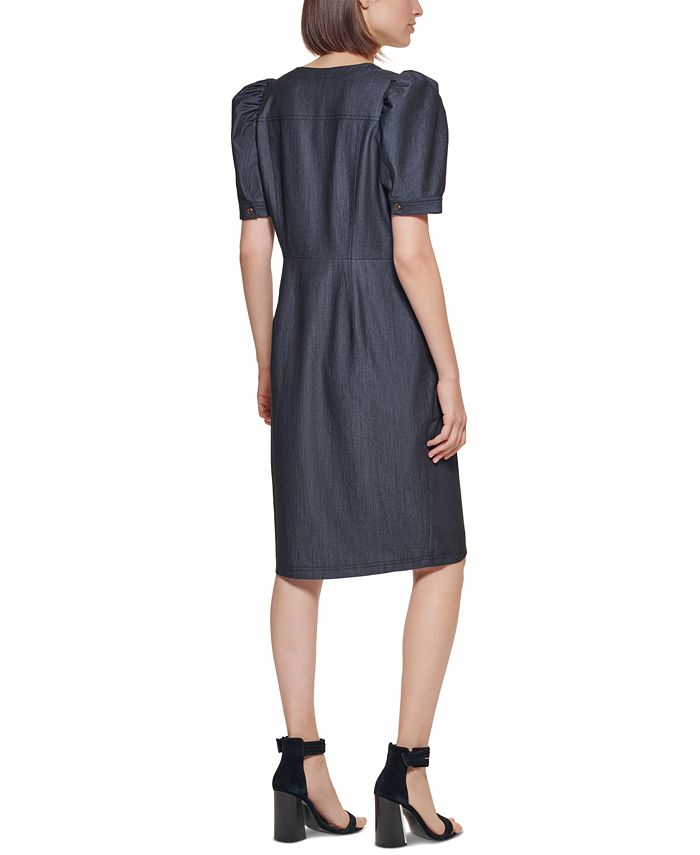 Vestido tipo camisero de mezclilla