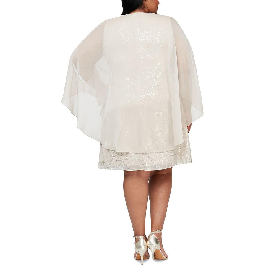 Vestido con estampado metálico