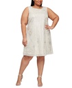 Vestido con estampado metálico