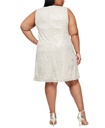 Vestido con estampado metálico