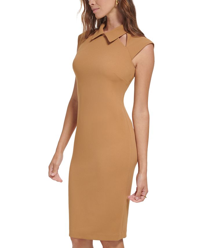 Vestido tubo con aberturas