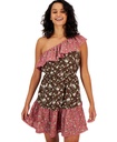 Vestido asimétrico con volantes