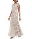 Vestido con Godet adornado