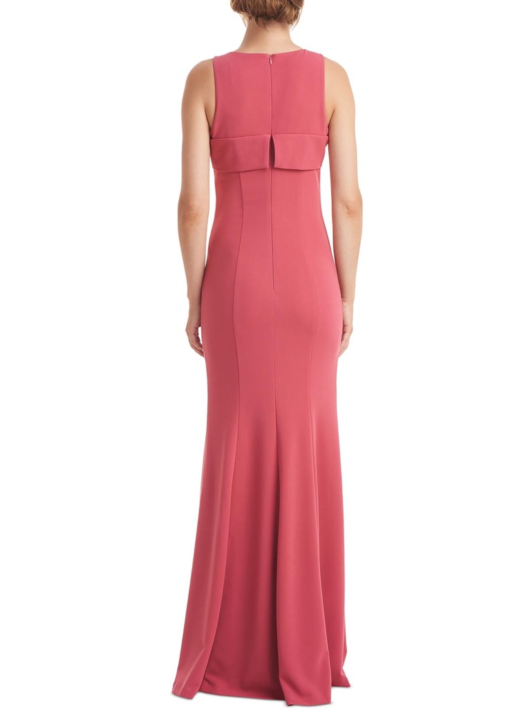 Vestido halter con lazo Leona