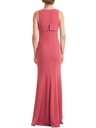 Vestido halter con lazo Leona