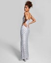 Vestido con tirantes y lentejuelas