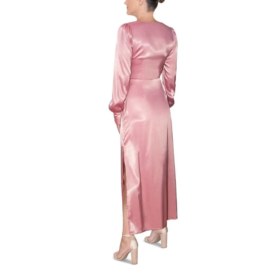 Vestido midi de satén