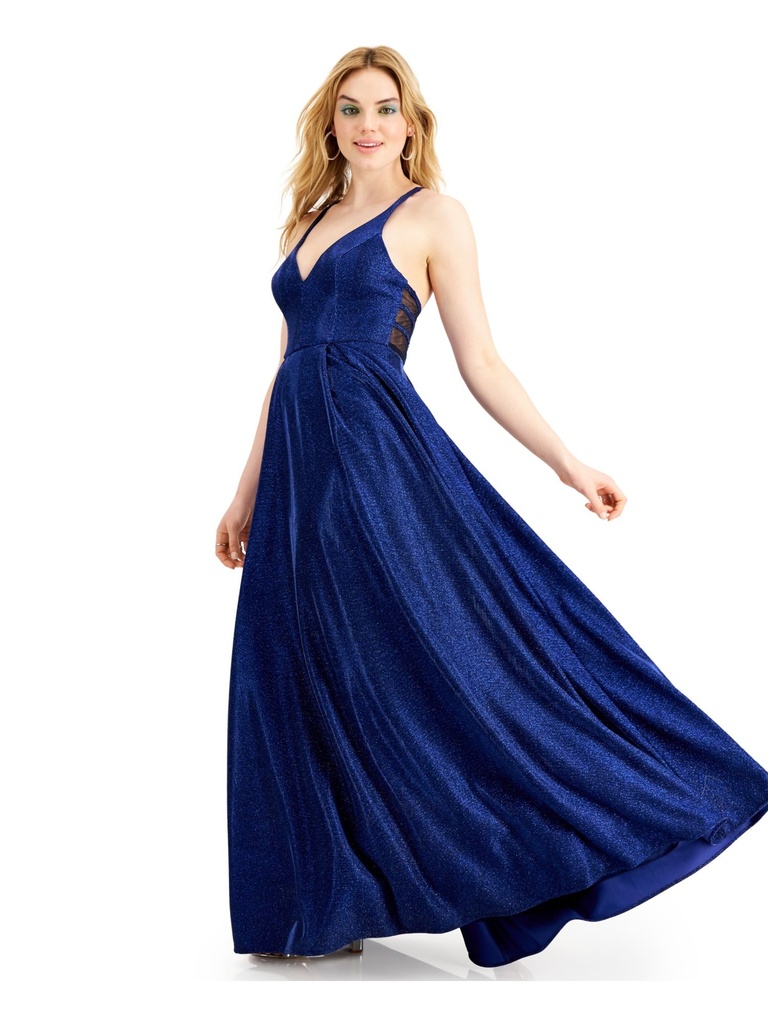 Vestido de fiesta con purpurina