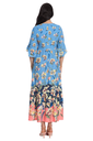 Maxi vestido floral con manga 3/4