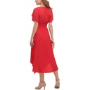 Vestido midi con dobladillo de pañuelo