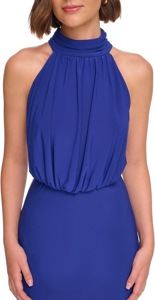 Vestido ablusado halter