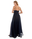 Vestido con corpiño plisado de tul
