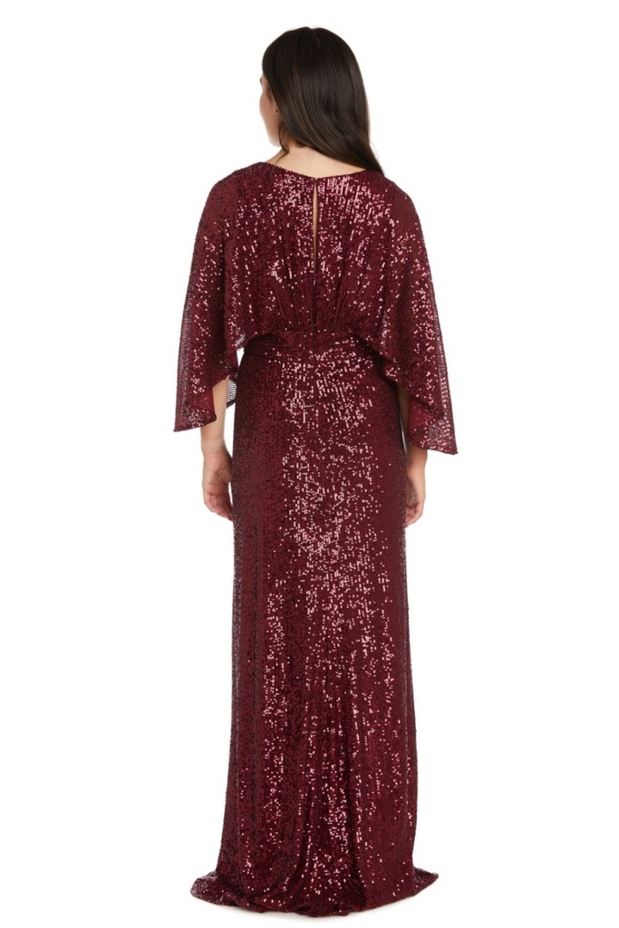 Vestido largo formal de lentejuelas