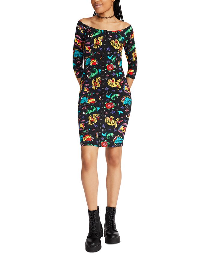 Vestido de hombros descubiertos