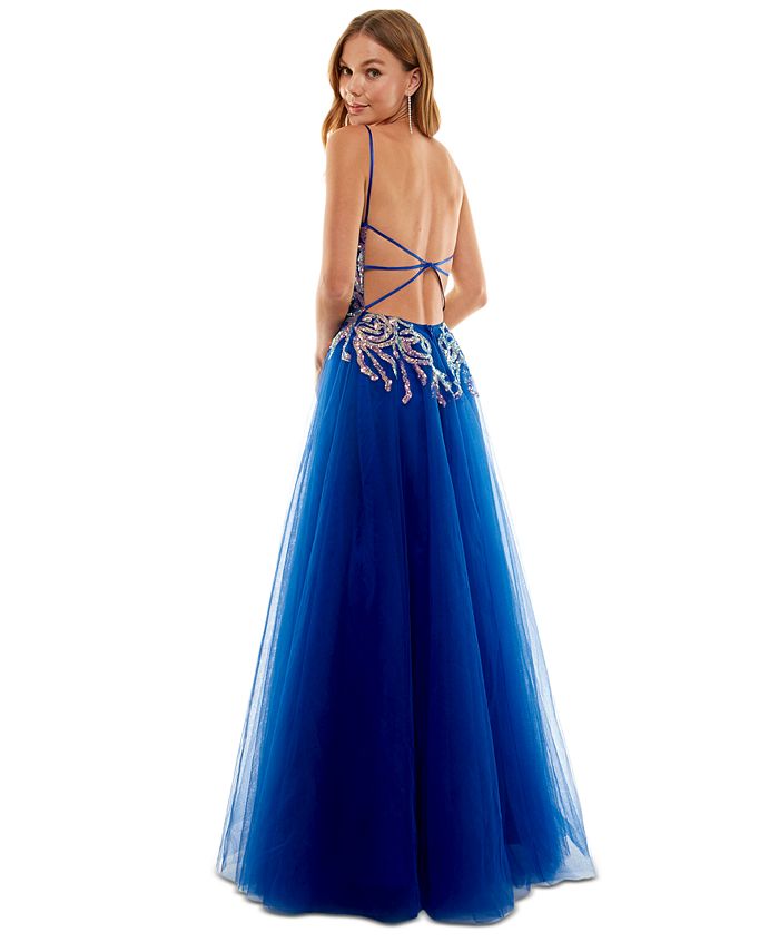 Vestido de malla con lentejuelas