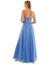 Vestido bustier sin tirantes bordado