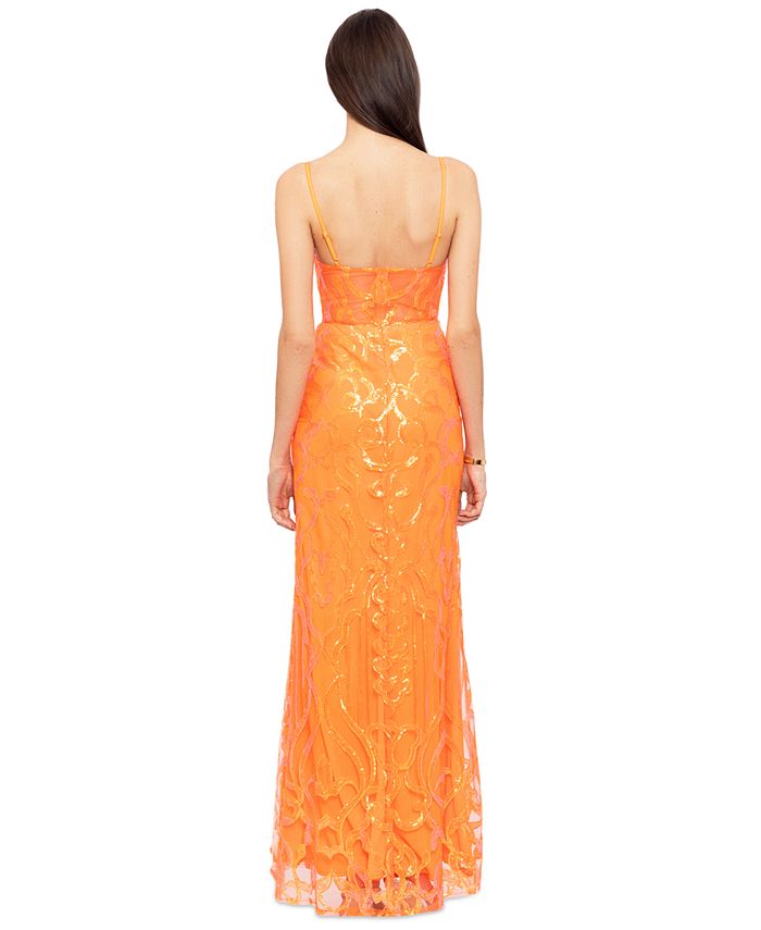 Vestido de noche con estampado