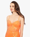 Vestido de noche con estampado