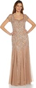 Vestido con Godet adornado