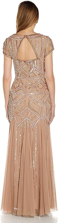 Vestido con Godet adornado
