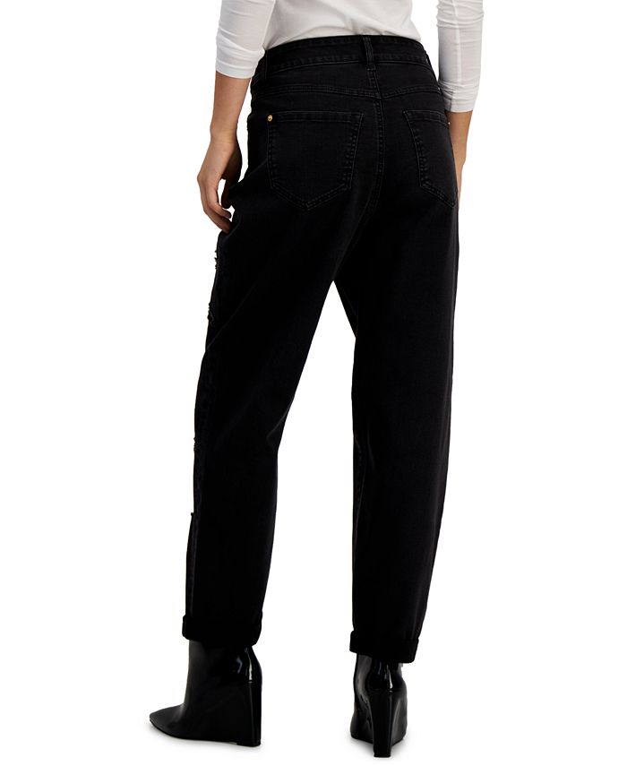 Jeans rotos con inserciones