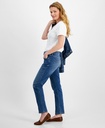 Jeans slim leg de tiro medio