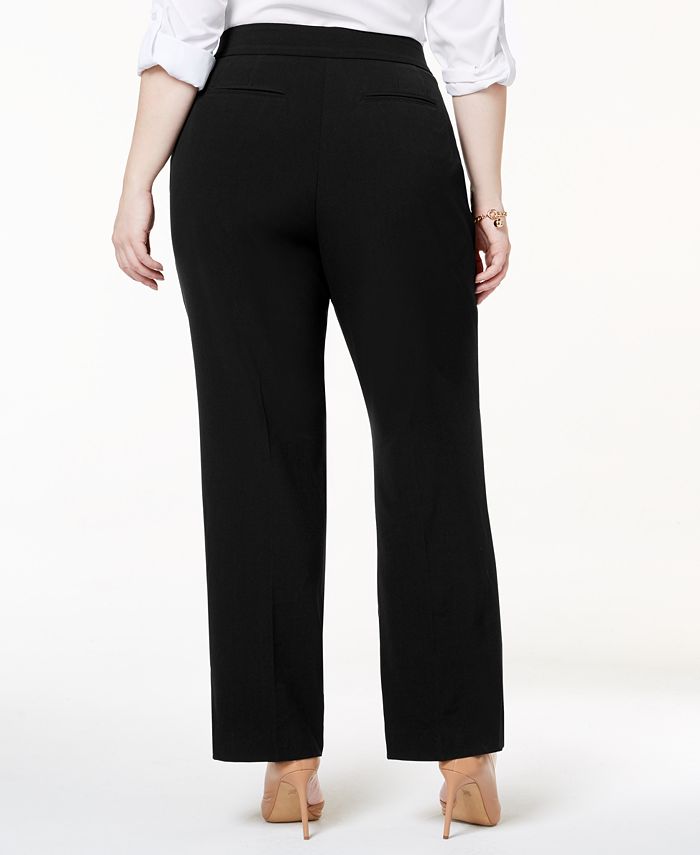 Pantalones de pierna recta curvy