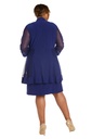 Vestido formal con detalles metálicos