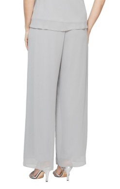 Pantalón de chiffon de pierna ancha