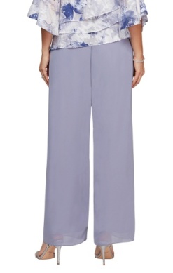 Pantalón de chiffon de pierna ancha