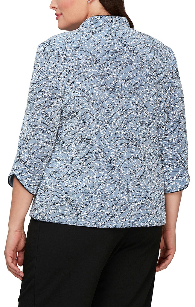 Conjunto de chaqueta y top mandarín