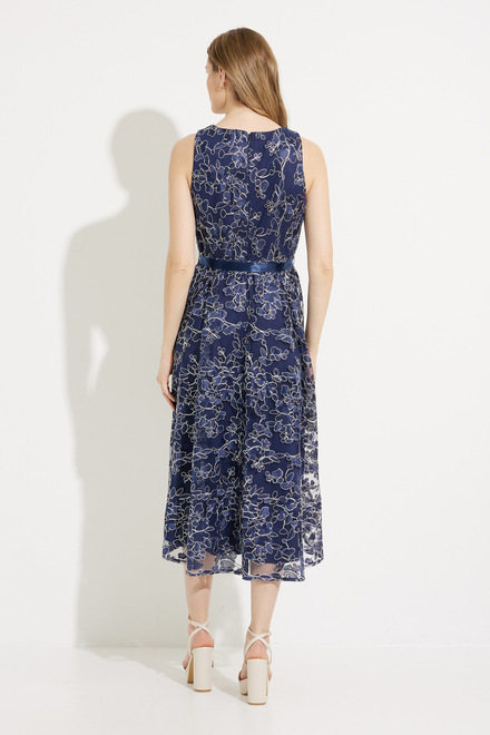 Vestido midi formal con bordado