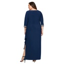 Vestido largo con mangas 3/4