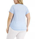 Blusa clásica con estampado Burnout