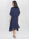 Vestido midi de gasa con chaqueta Cheryl