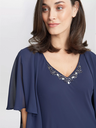 Vestido midi de gasa con chaqueta Cheryl