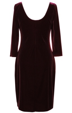 Vestido formal con escote adornado