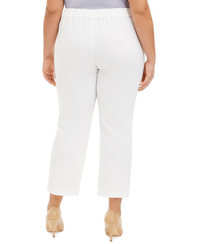 Pantalones de crepe con pierna recta