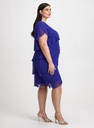 Vestido a capas con volantes y pedrería