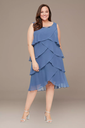 Vestido midi de gasa con chaqueta Cheryl