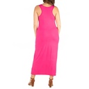 Vestido maxi recto de punto
