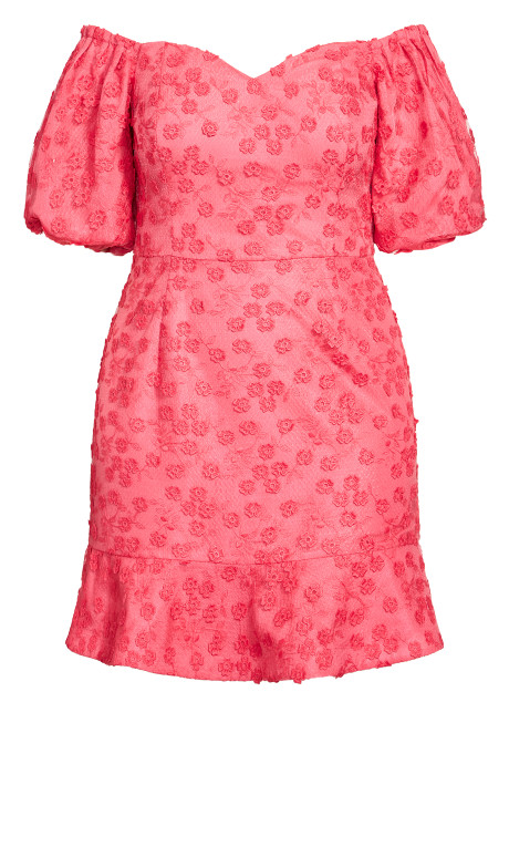 Vestido con detalles de flores 3D