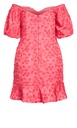 Vestido con detalles de flores 3D