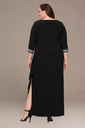 Vestido largo con mangas 3/4