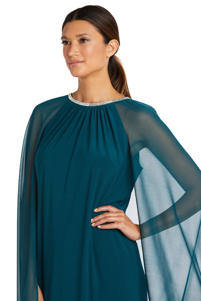 Vestido con escote de brillantes Esmeralda