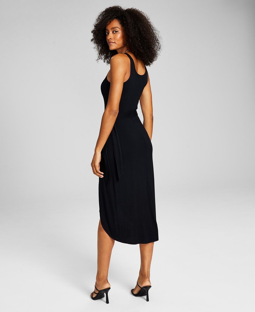 Vestido de punto con lazo lateral