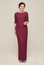 Vestido largo con mangas 3/4 Paige