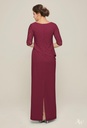 Vestido largo con mangas 3/4 Paige