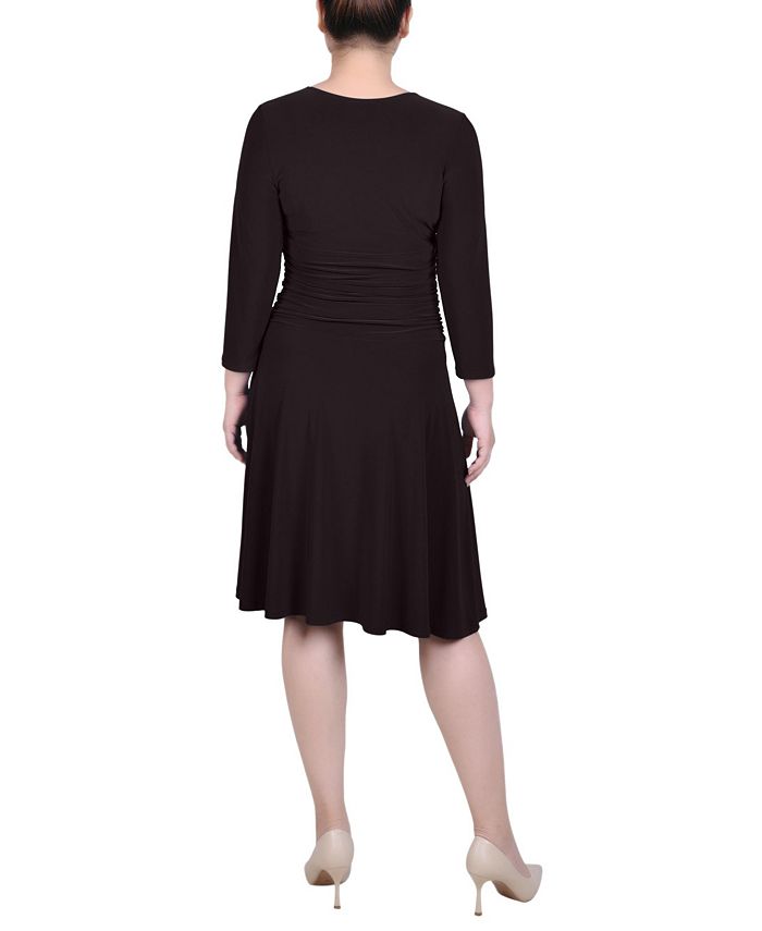 Vestido fruncido en forma de A